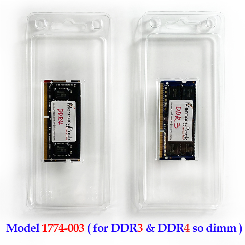 MPK1774003 ddr4 so dimm memory ram esd packaging clamshell plastic box